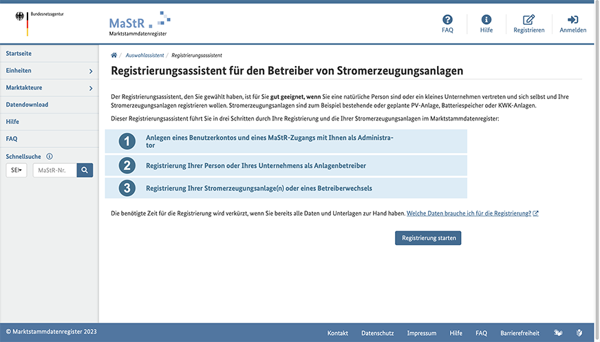 Balkonkraftwerk Anmeldung Registrierung Schritt 3